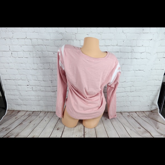 VS PINK Camp Logo Long Sleeve football Tee Shirt - Picture 8 of 8